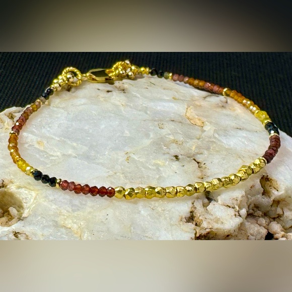 Tundra Sapphire and Vermeil Dainty Bracelet - Picture 7 of 13